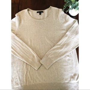 Banana Republic Crew Neck Sweater Wheat/Gold XL